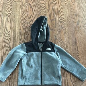 The North Face Gray and Black Sweatshirt Hoodie